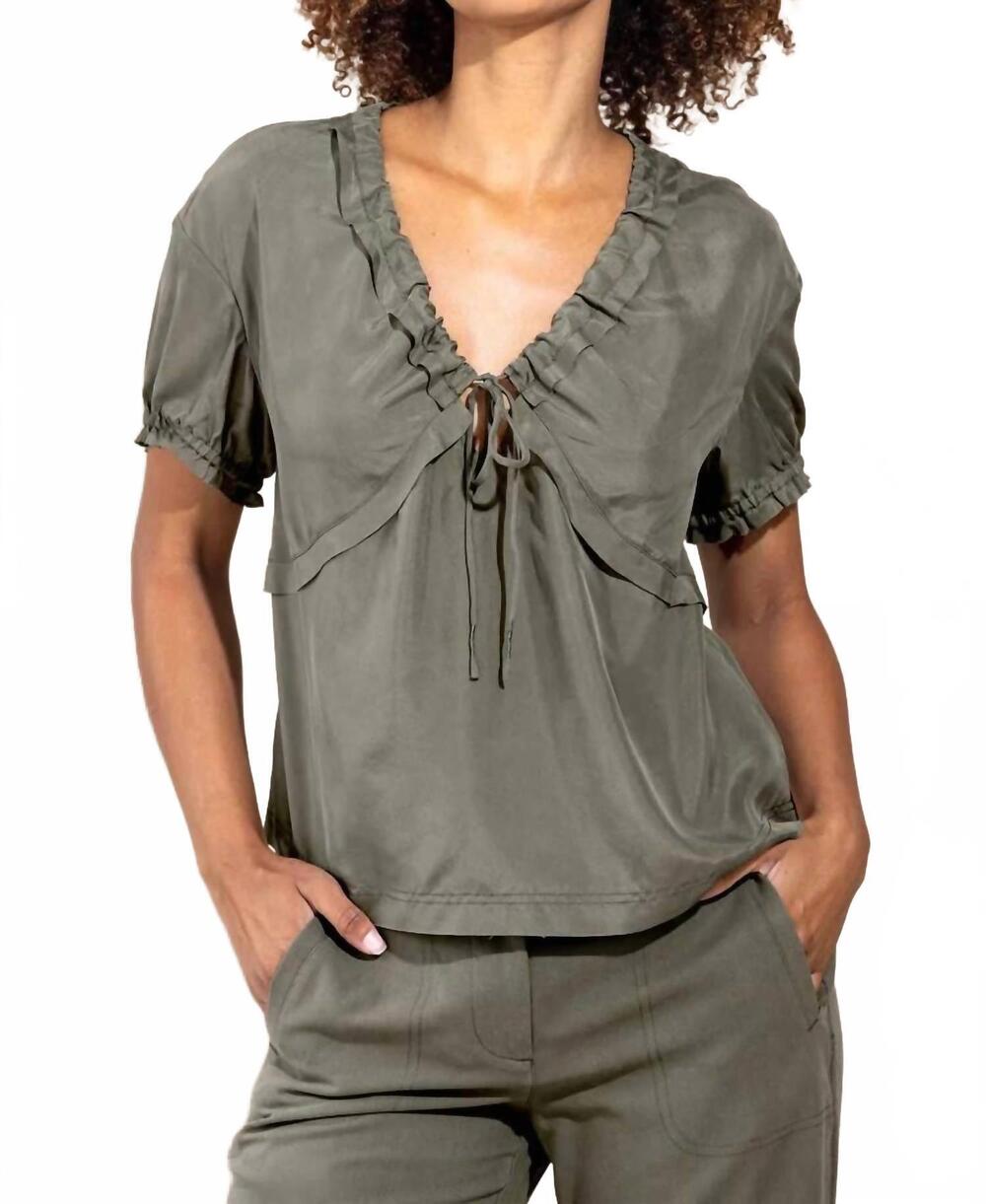 NEW GO BY GO SILK go breeze along top in fatigue